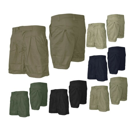 Bermuda uomo cotone 100% elegante Shorts Pantaloncini tasche america da 46 a 64 
