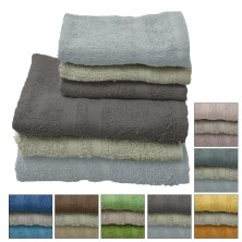 Asciugamani bagno set 6 pezzi 3 grandi 3 piccoli Vari Colori Vivaci 100% cotone