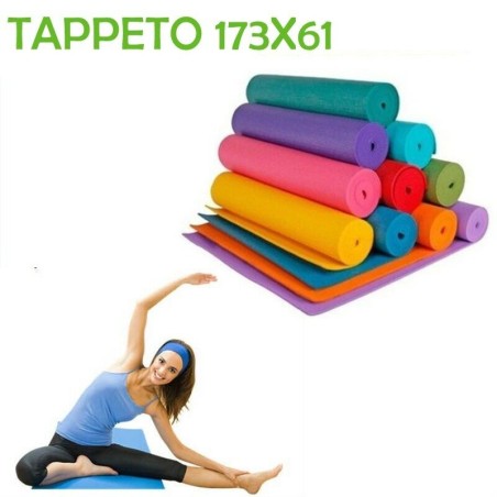 Tappetino yoga tappeto palestra fitness aerobica pilates ginnastica materassino